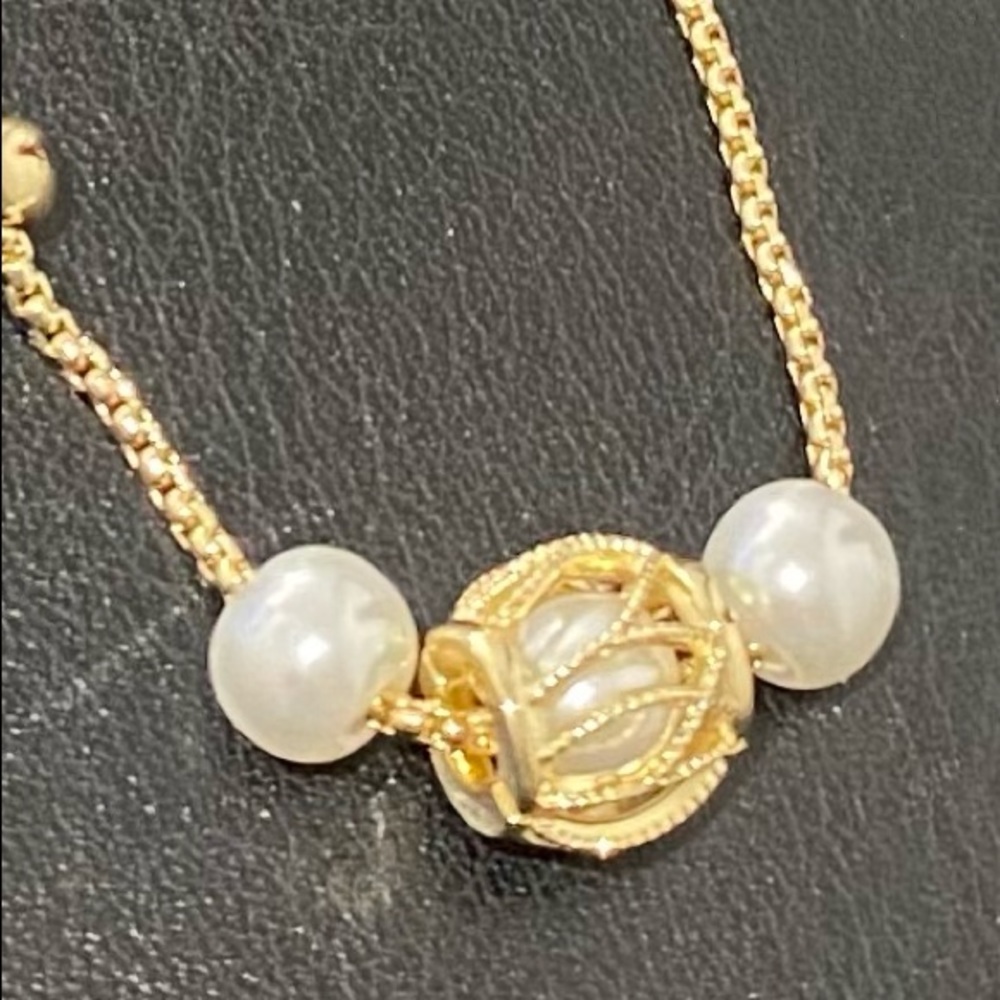Elegant Faux Pearl Adjustable Bracelet Accessory Jewelry - Picture 5 of 6